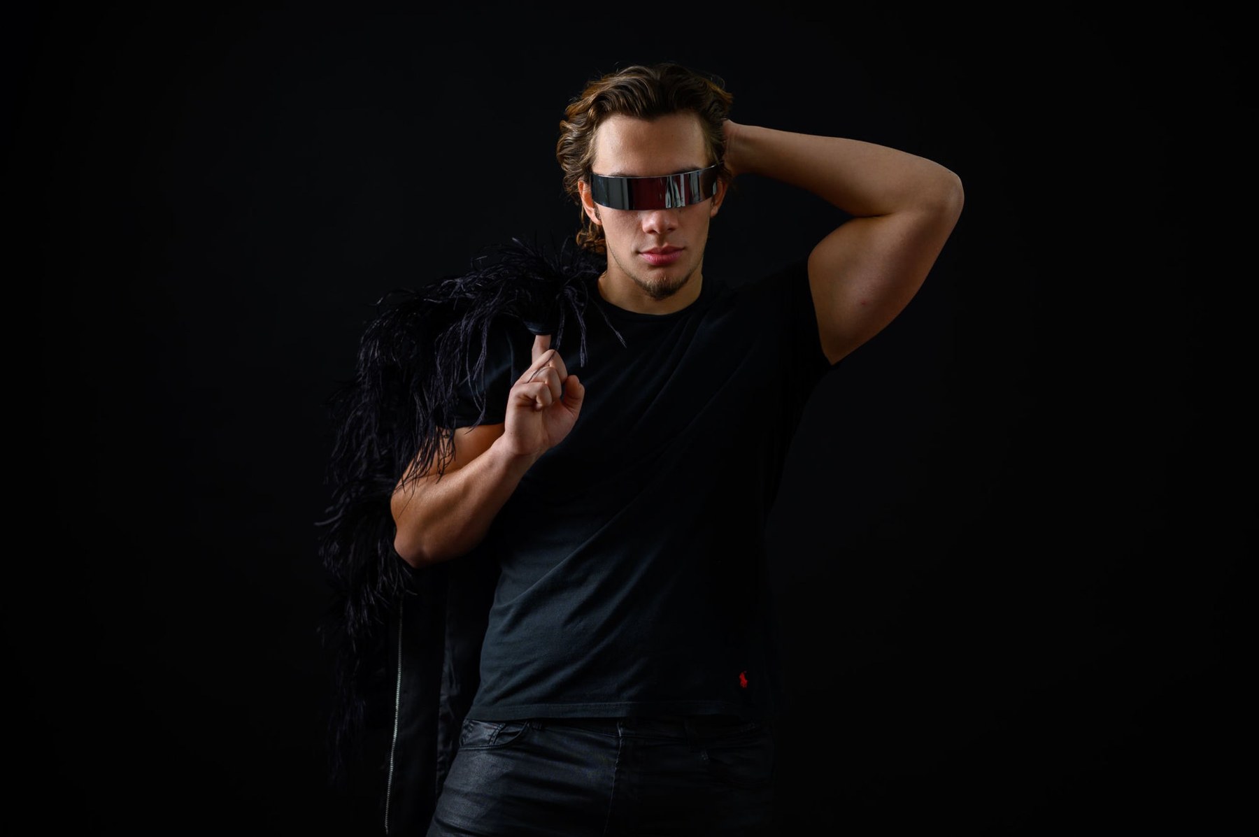 Marius Grigore in an editorial fashion photoshoot