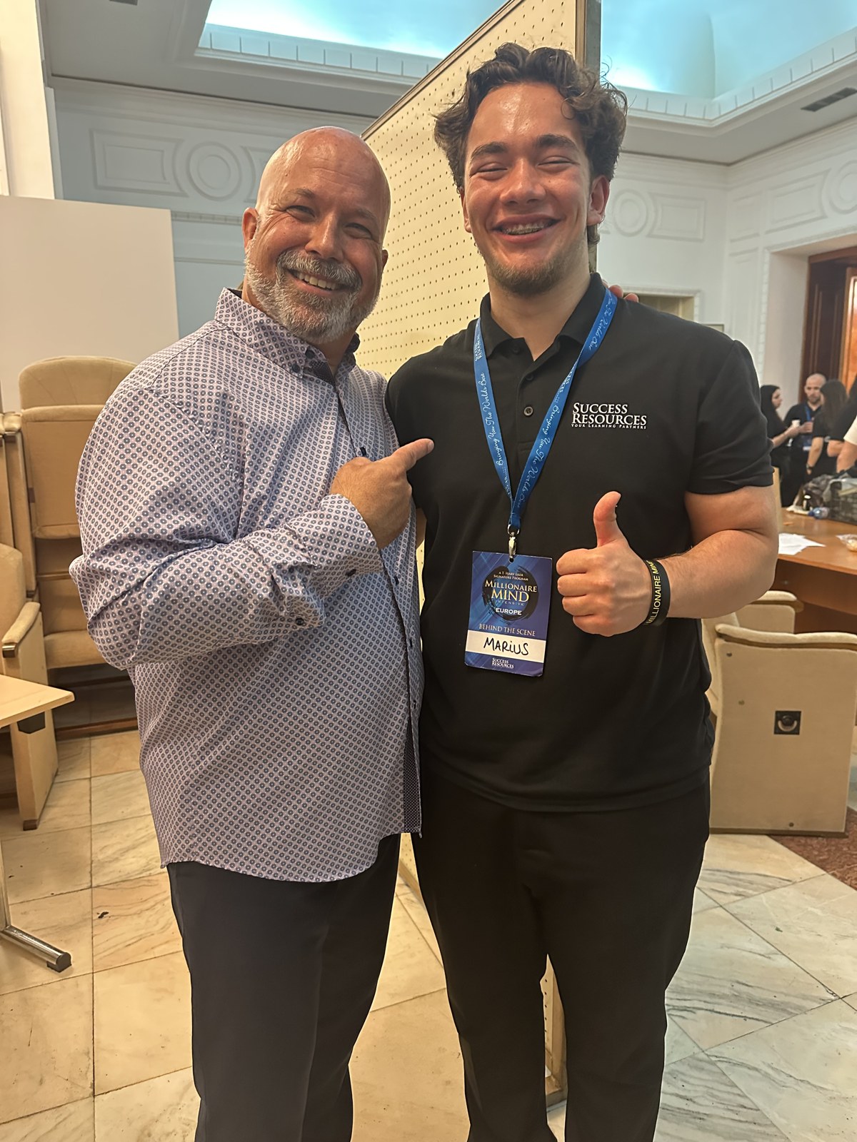 Marius Grigore with Robert Raymond Riopel